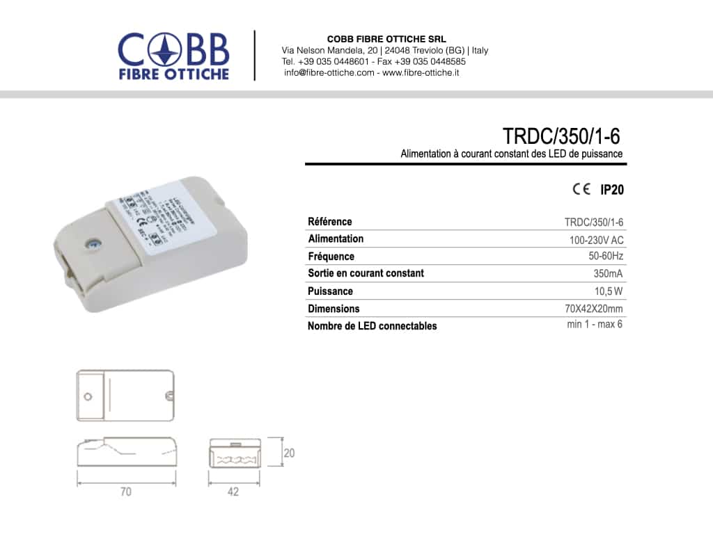 Cobb Fibre Ottiche | TRDC3501 6 1 |