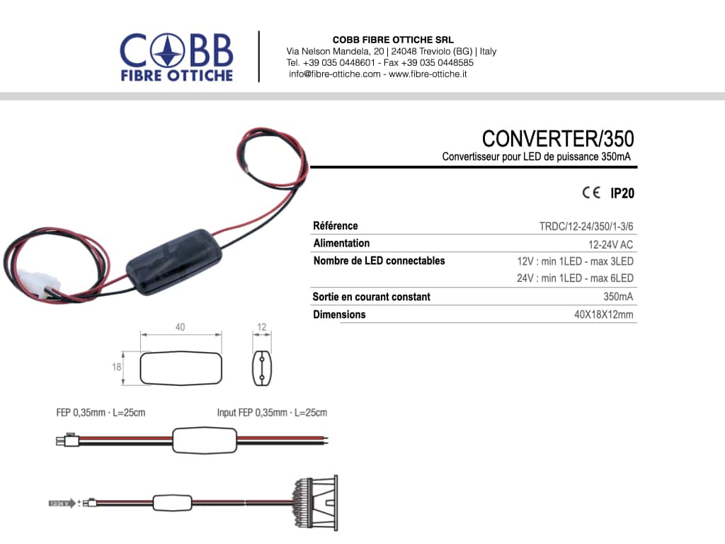 Cobb Fibre Ottiche | CONVERTER350 1 |