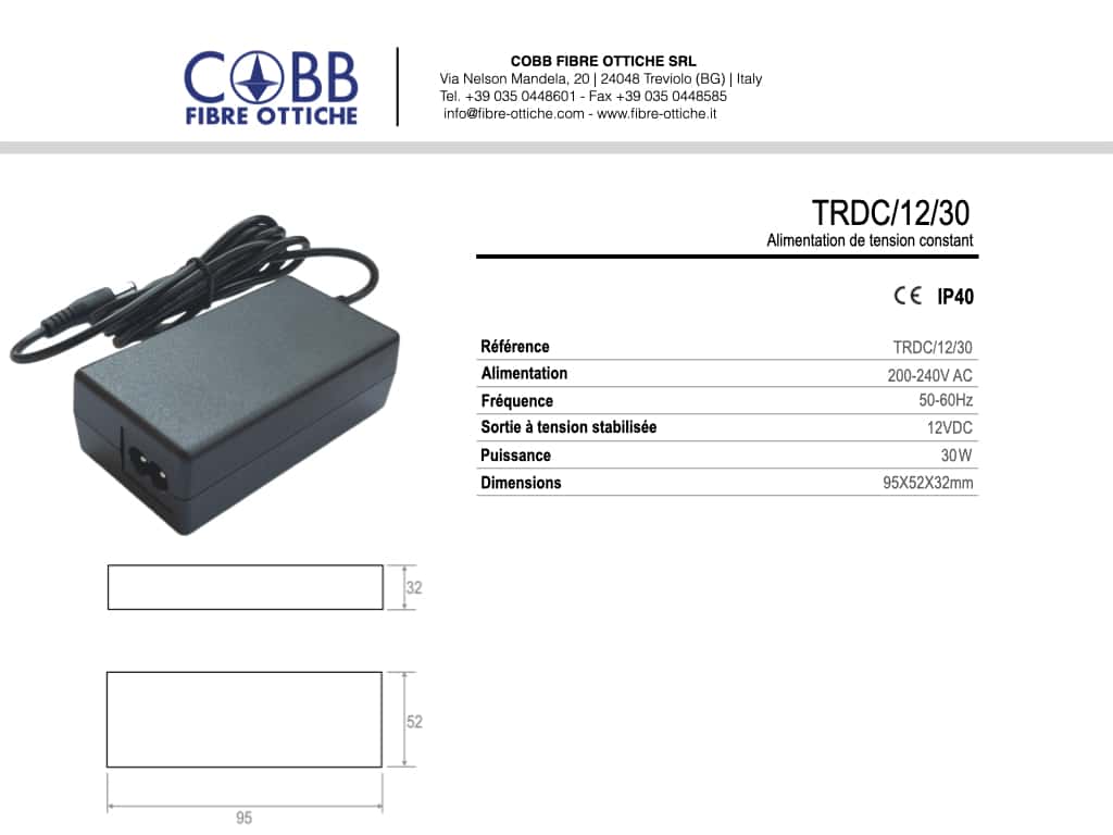 Cobb Fibre Ottiche | TRDC1230 1 |