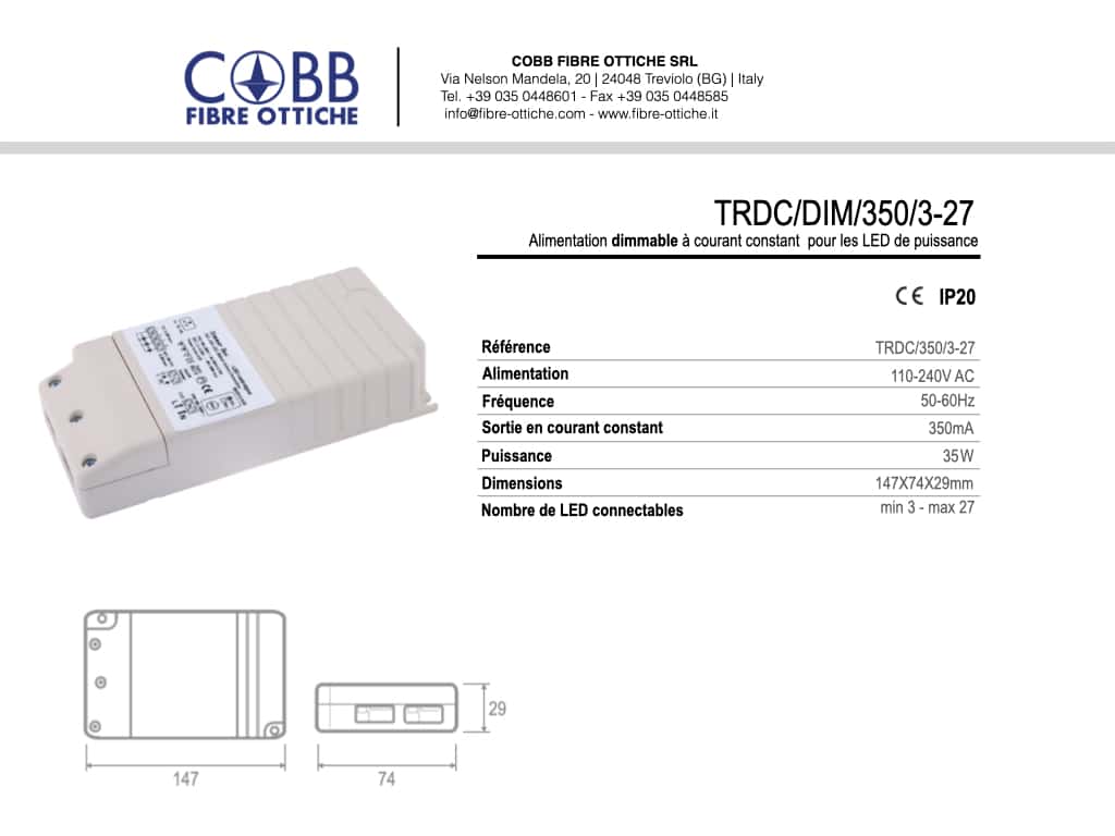 Cobb Fibre Ottiche | TRDCDIM3503 27 1 |